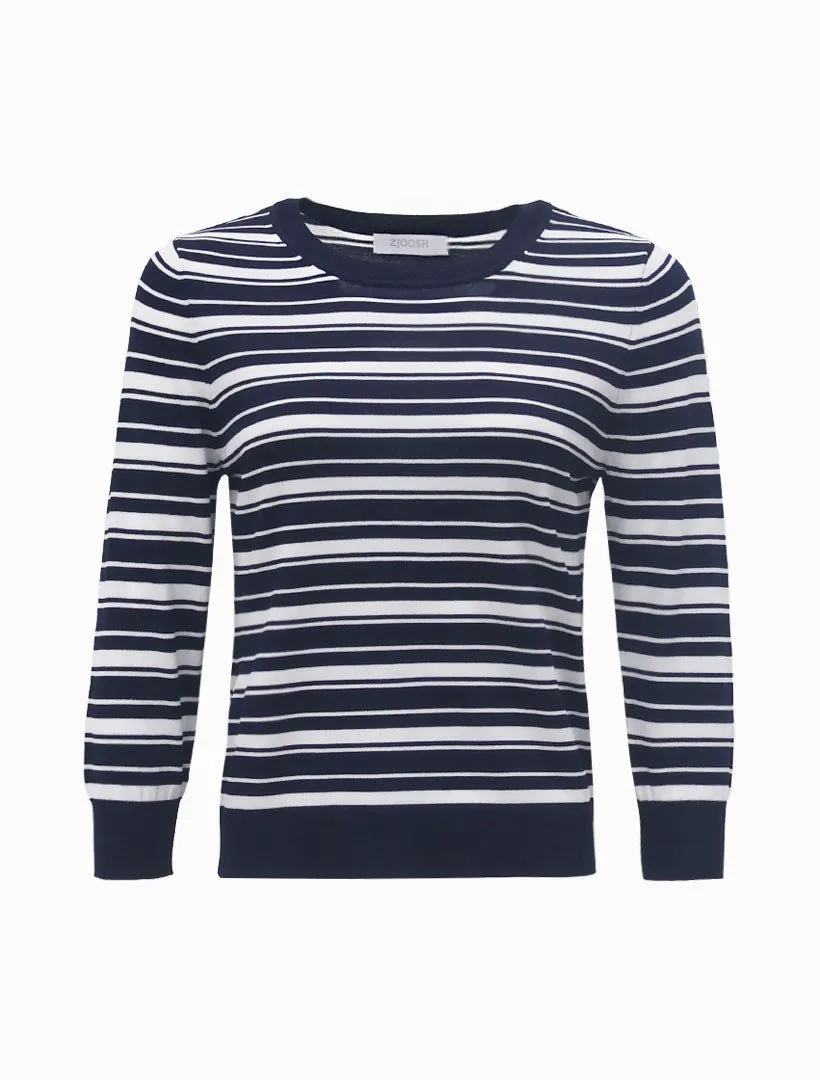 Melanie Knit Jumper Striped- FINAL SALE