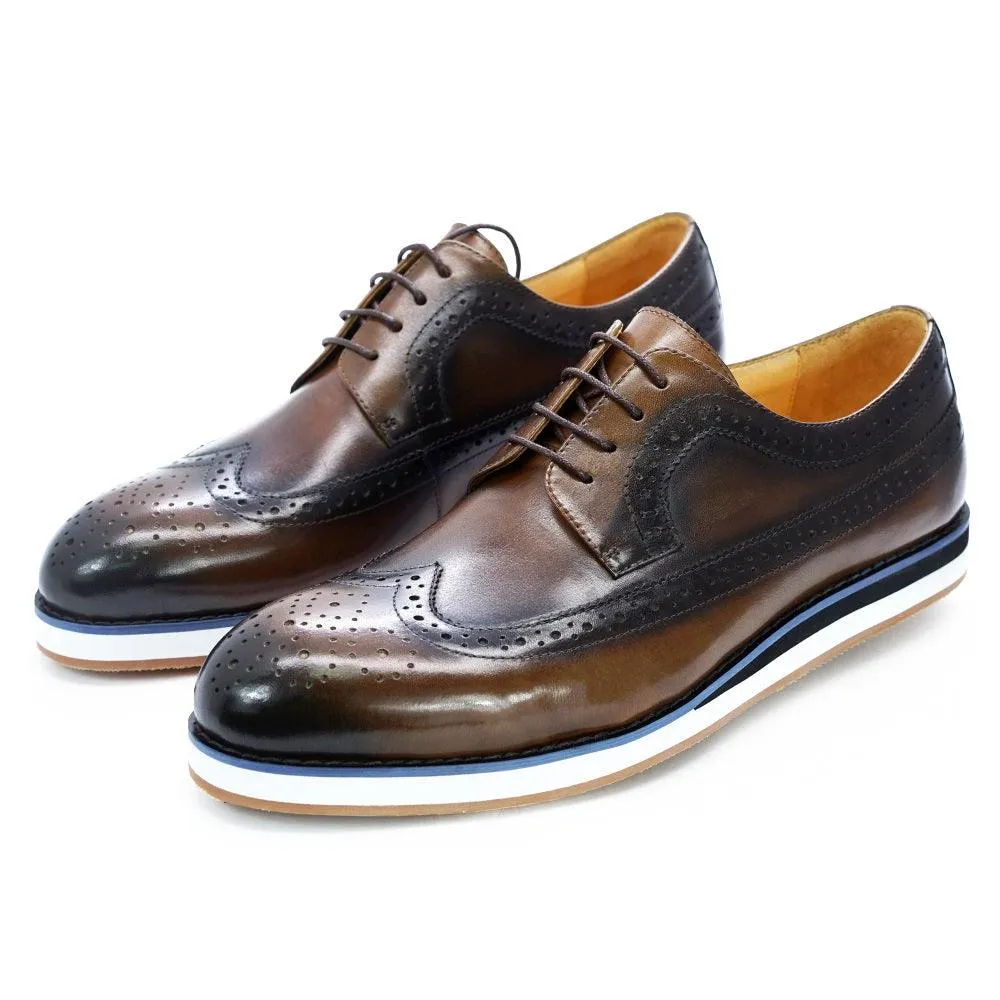 Men's Leather Handmade Casual Flat Shoes