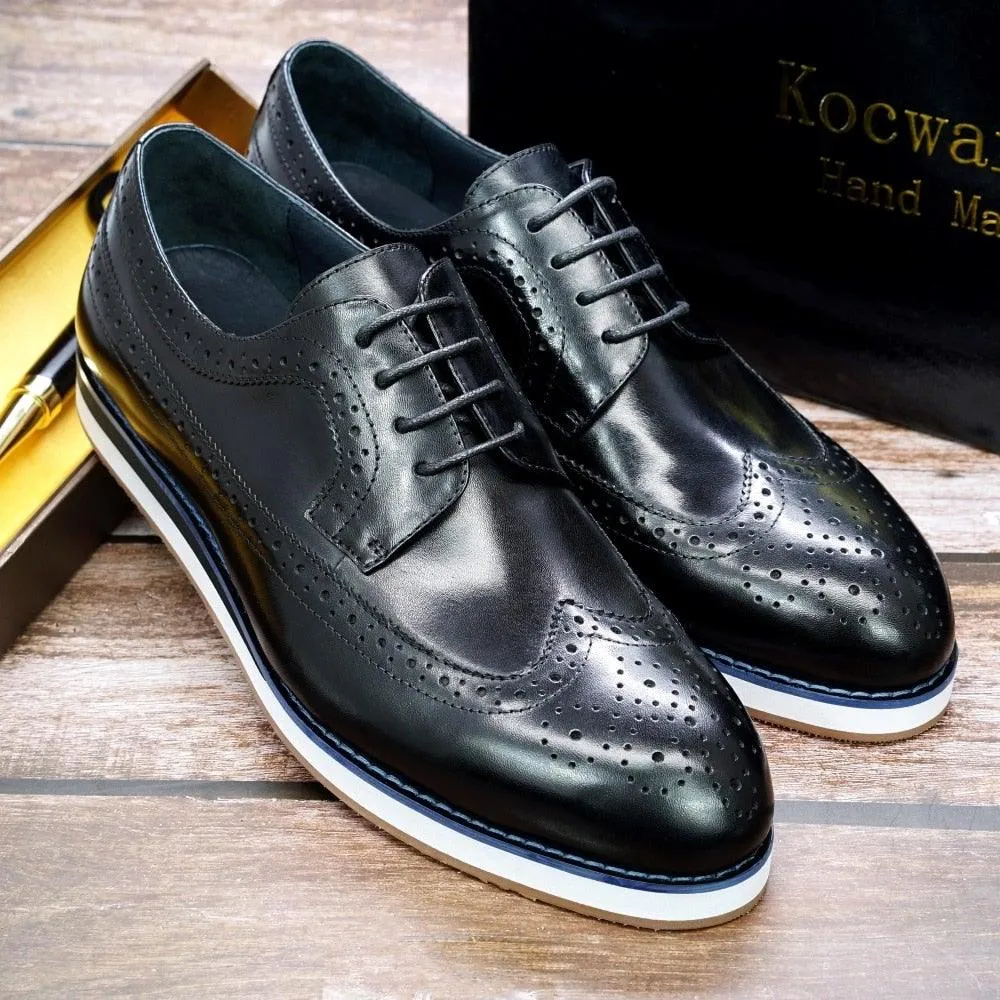 Men's Leather Handmade Casual Flat Shoes