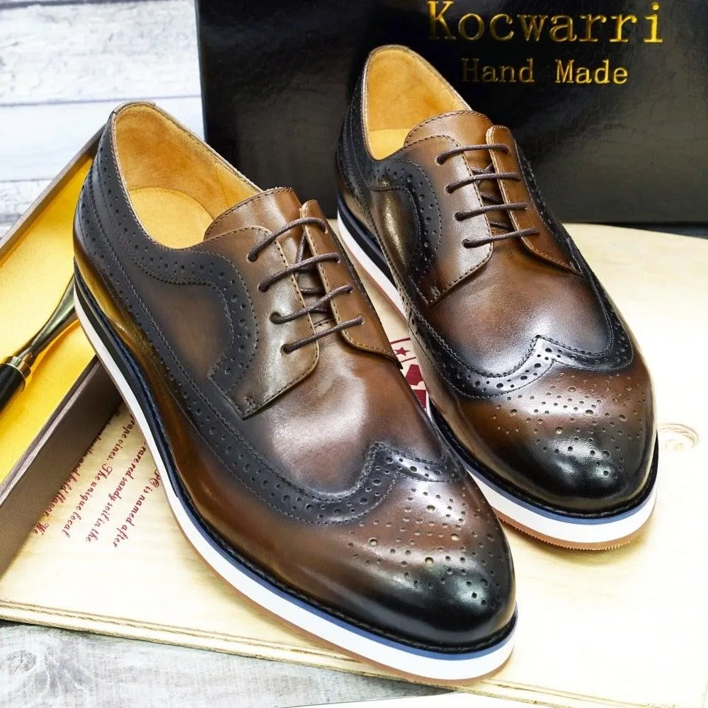 Men's Leather Handmade Casual Flat Shoes