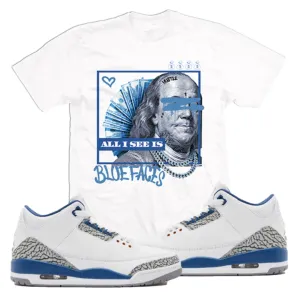MILLION DOLLA MOTIVE ALL SEE IS BLUEFACES T-SHIRTS