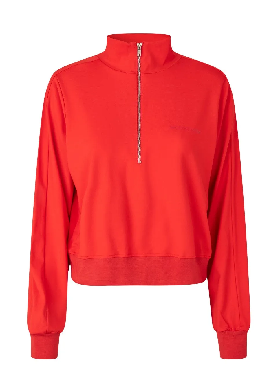 Modstrom MariettaMD t-neck sweater rood met rits