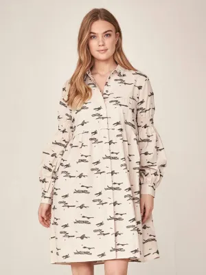 NÜ DENMARK, India Dress, CREAM & BLACK