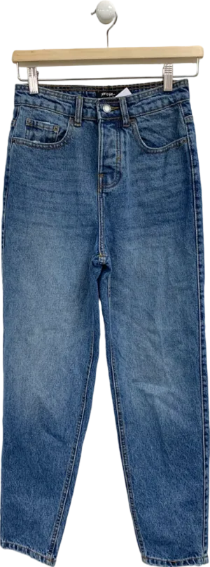 Nasty Gal Pale Wash The Denim Mom Jean UK 6