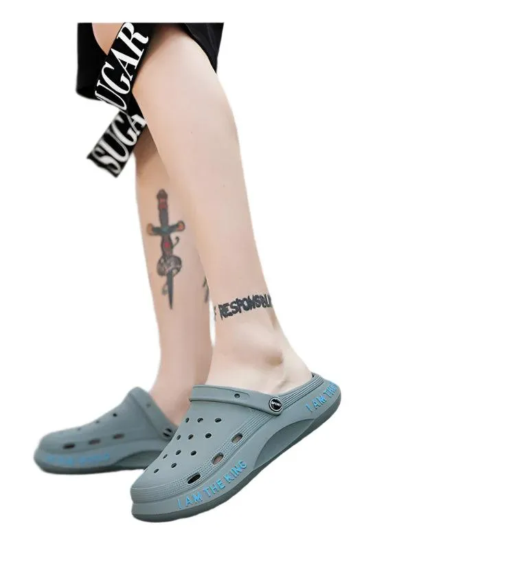 Outdoor Sandals Men Flip Flops Summer EVA Hole Shoes Beach Clogs