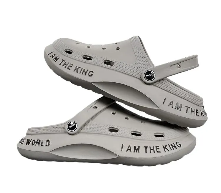 Outdoor Sandals Men Flip Flops Summer EVA Hole Shoes Beach Clogs