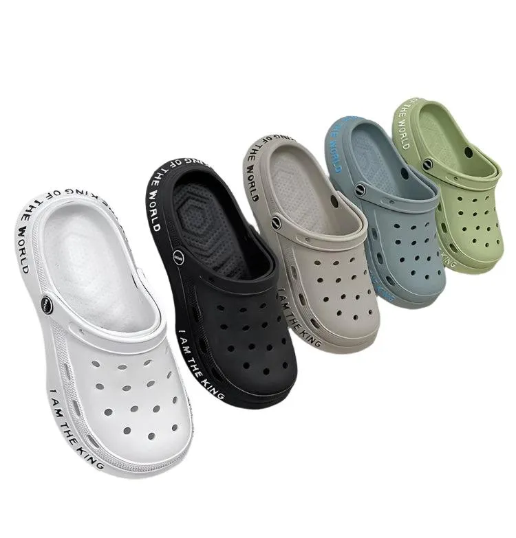 Outdoor Sandals Men Flip Flops Summer EVA Hole Shoes Beach Clogs