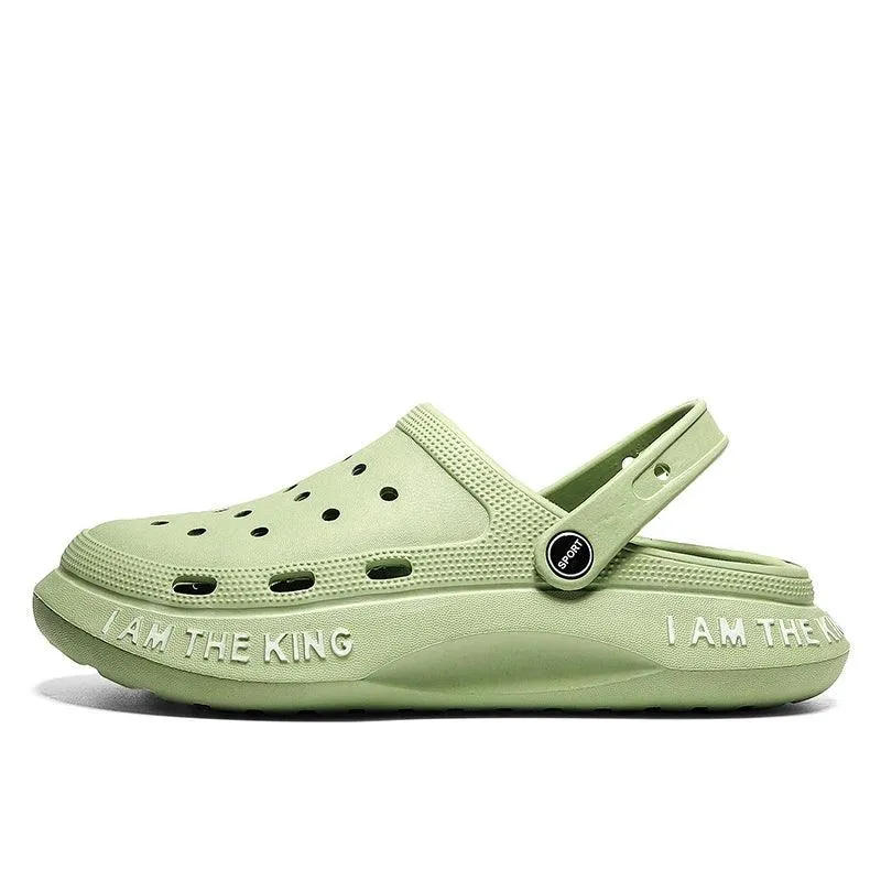 Outdoor Sandals Men Flip Flops Summer EVA Hole Shoes Beach Clogs
