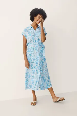 Part Two Atla print belted summer dress summer Song