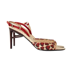 Prada Heart Print Heels