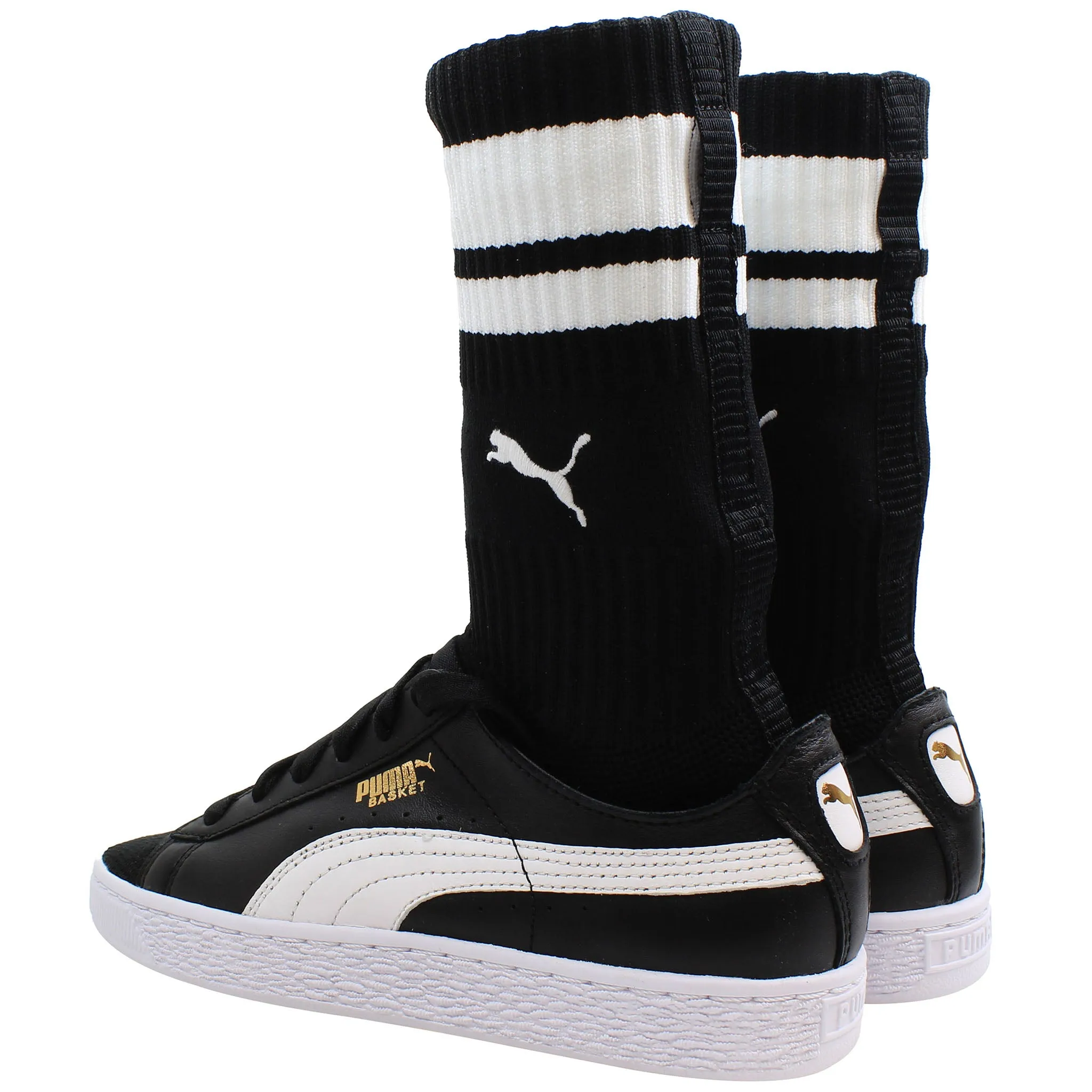 Puma Basket Sock Womens Black Trainers
