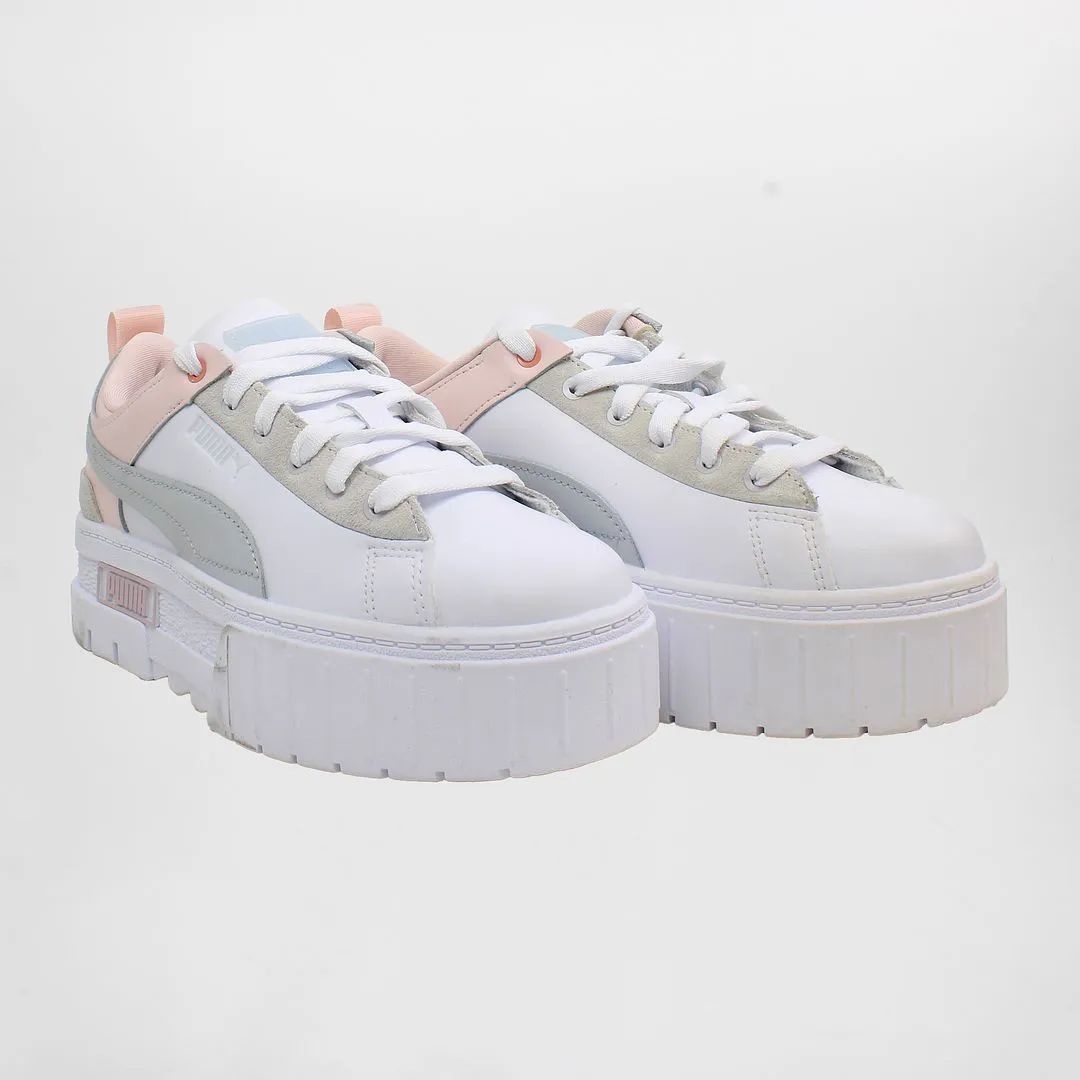 Puma Mayze Raw Womens White Trainers - Dirty Marks