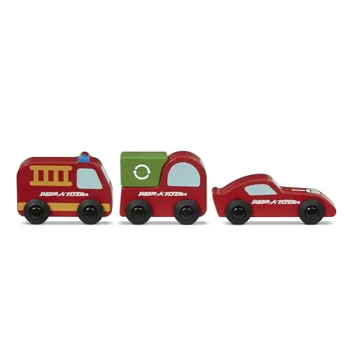 Radio Flyer Delivery Van Ride On Toy for Kids, Red Toddler Ride on Toy for Ages 2 