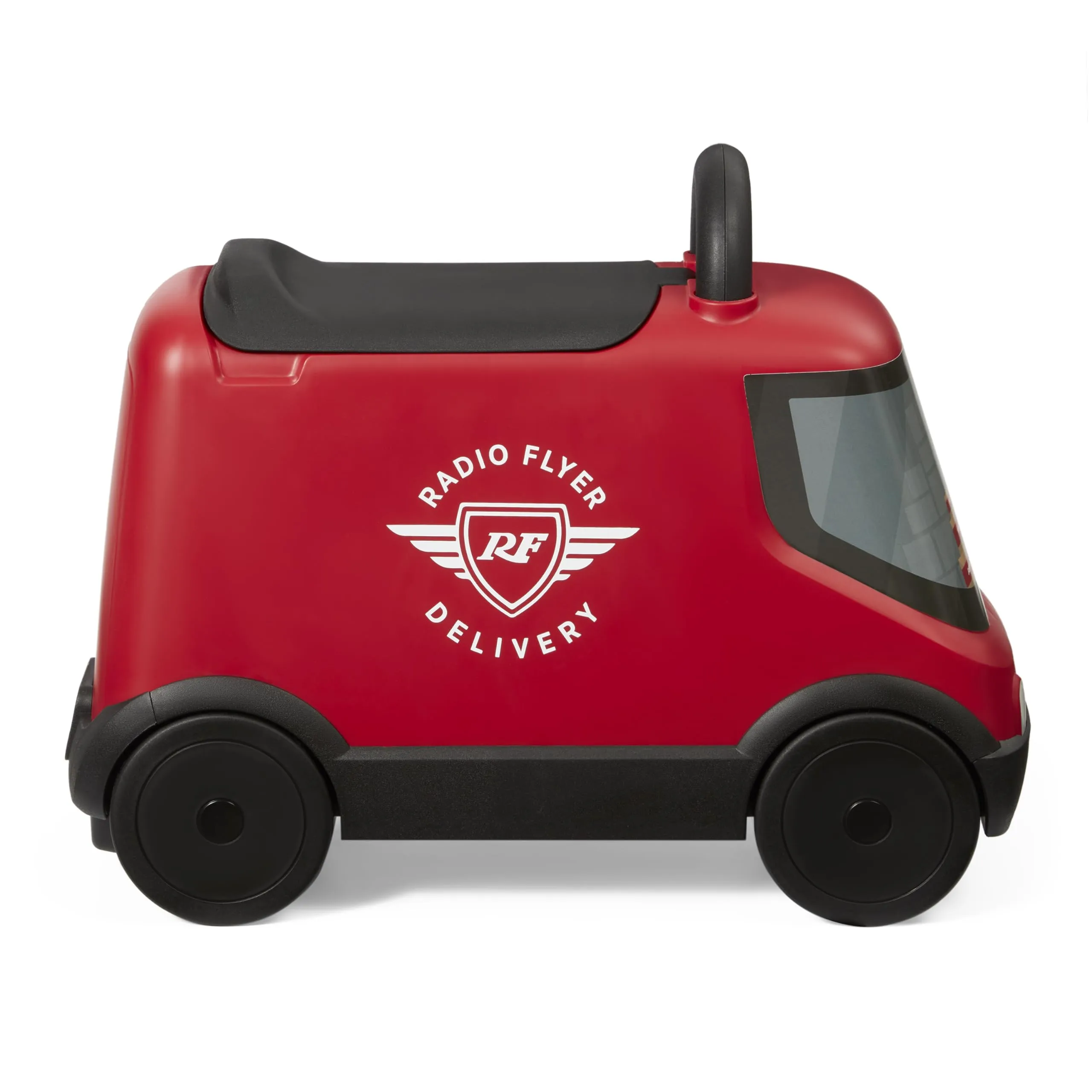 Radio Flyer Delivery Van Ride On Toy for Kids, Red Toddler Ride on Toy for Ages 2 