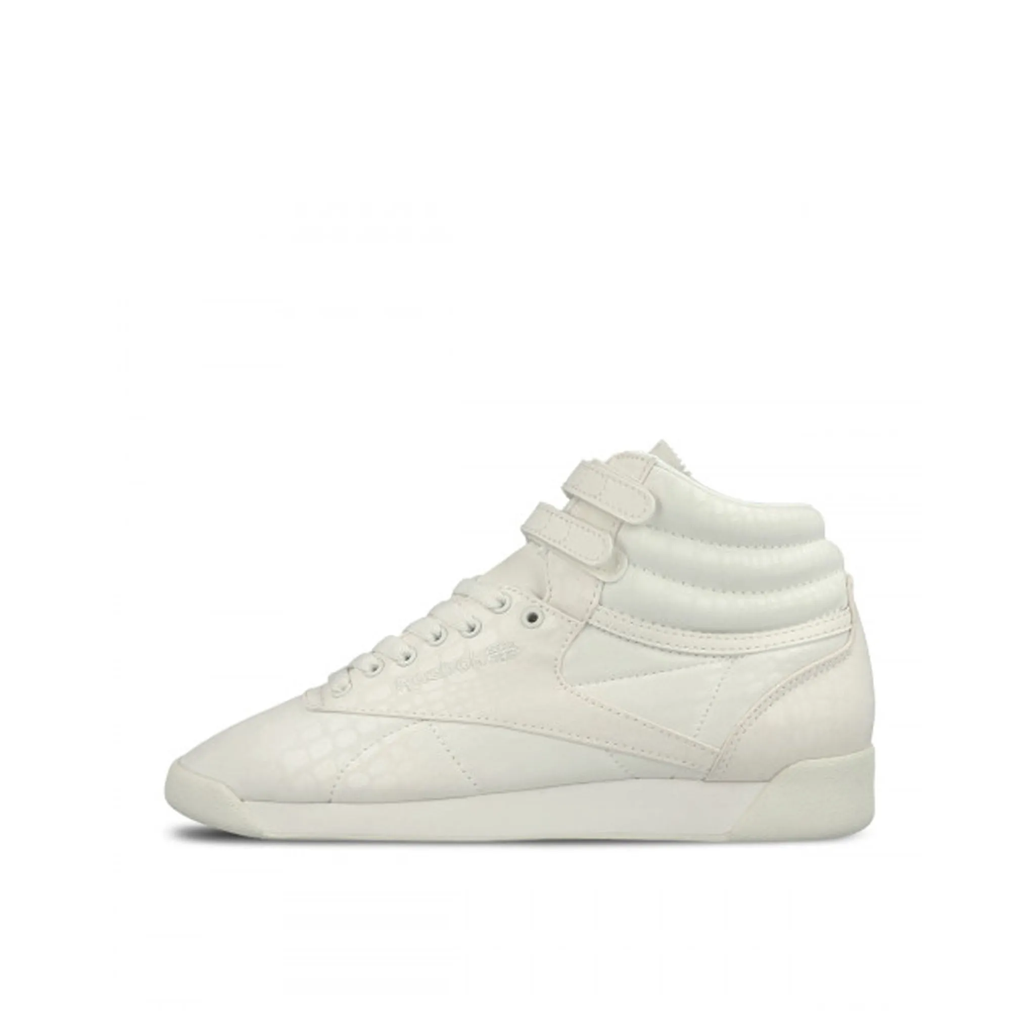Reebok Freestyle Hi x Face Stockholm 35 Womens White Trainers