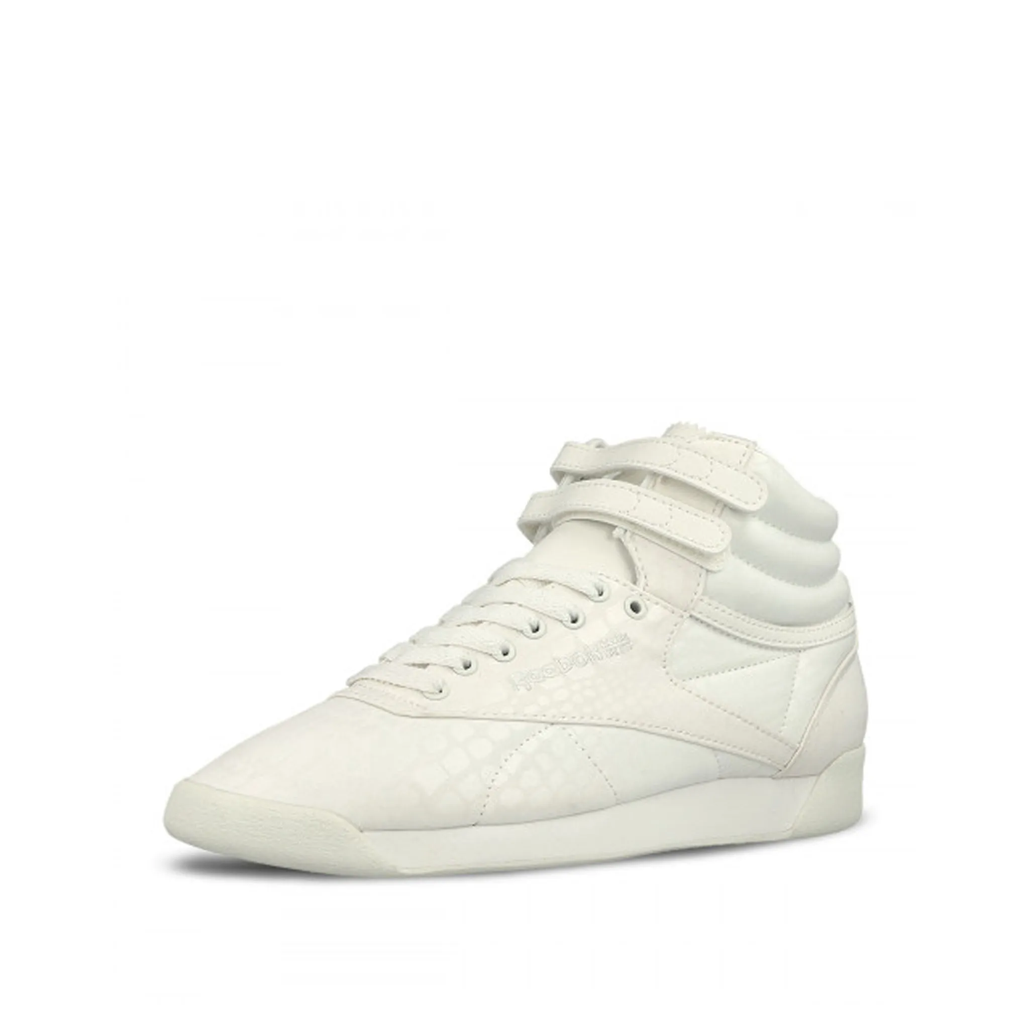 Reebok Freestyle Hi x Face Stockholm 35 Womens White Trainers