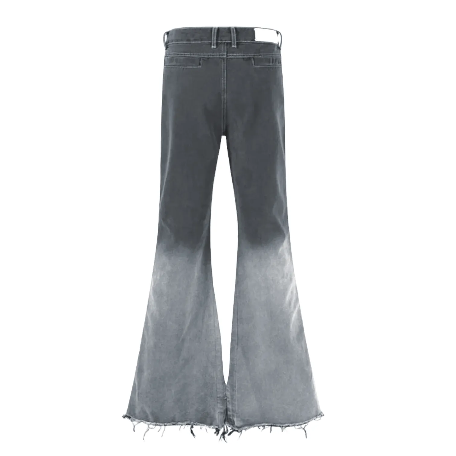 Relaxed fit extreme flare ombre color jean