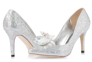 Rhinestone High Heels Women's Pointed Toe Shoes - 7/9 cm Heels