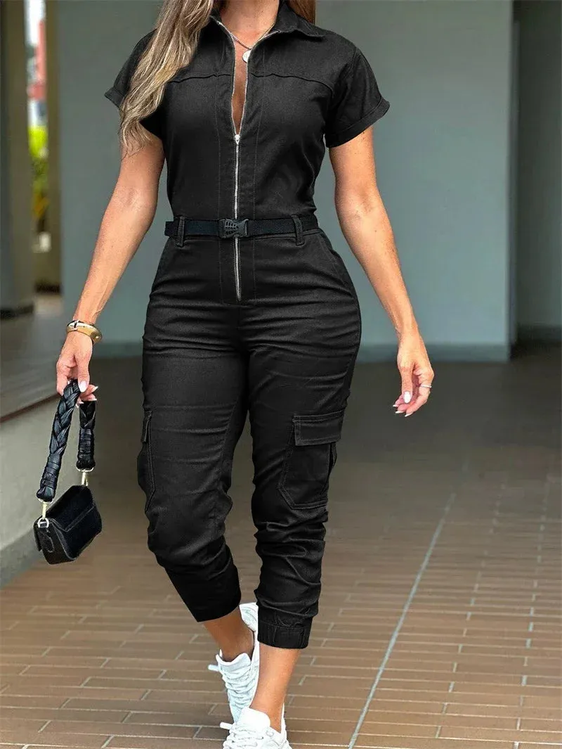 Safari Style Utility Jumpsuit