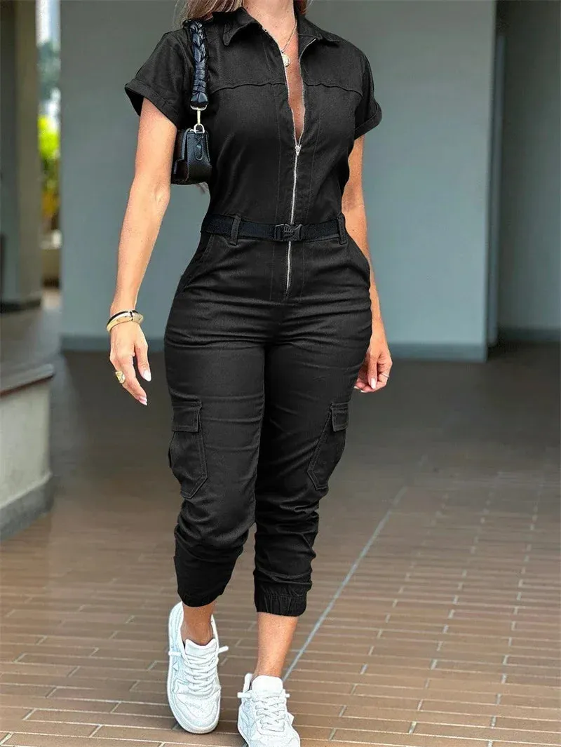 Safari Style Utility Jumpsuit