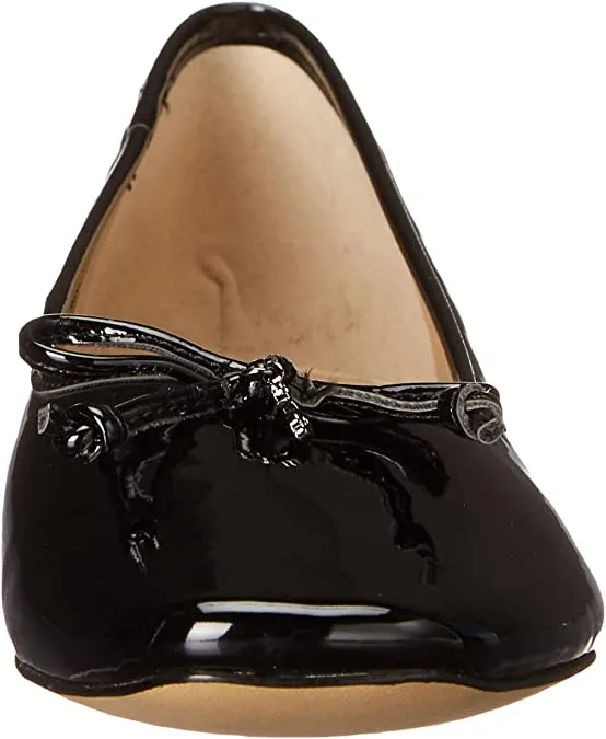 Sam Edelman Marisol Black Squared Toe Slip On Classic Leather Ballet Flats