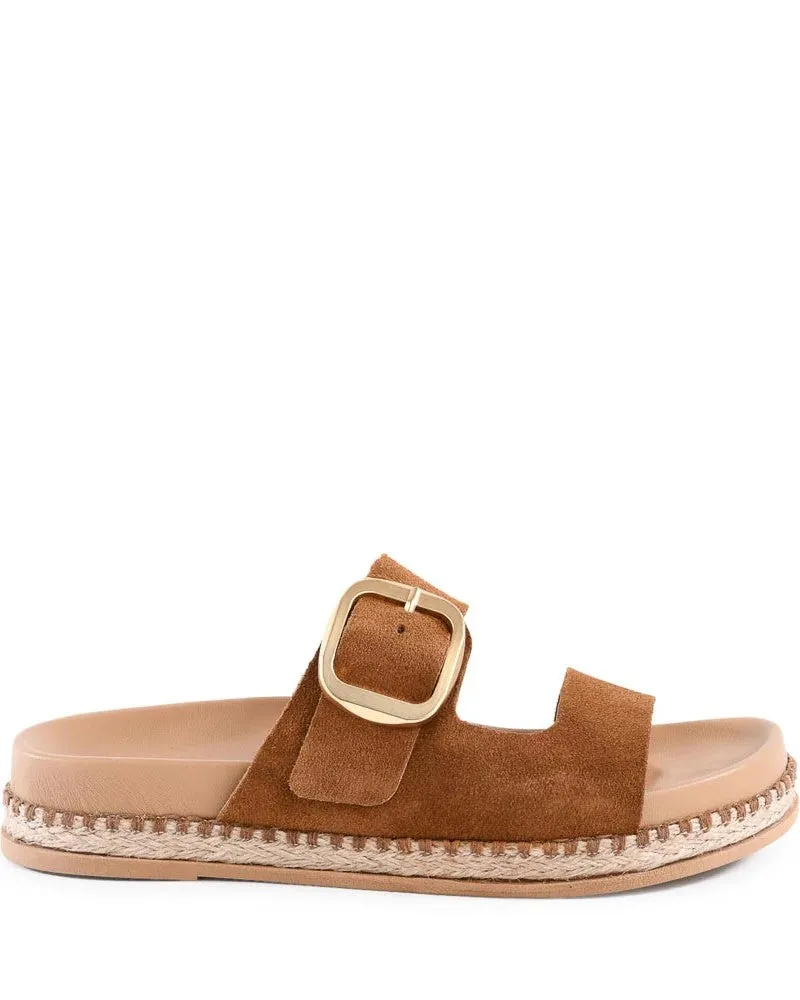 Seychelles Getaway Sandals - Dark Tan Suede