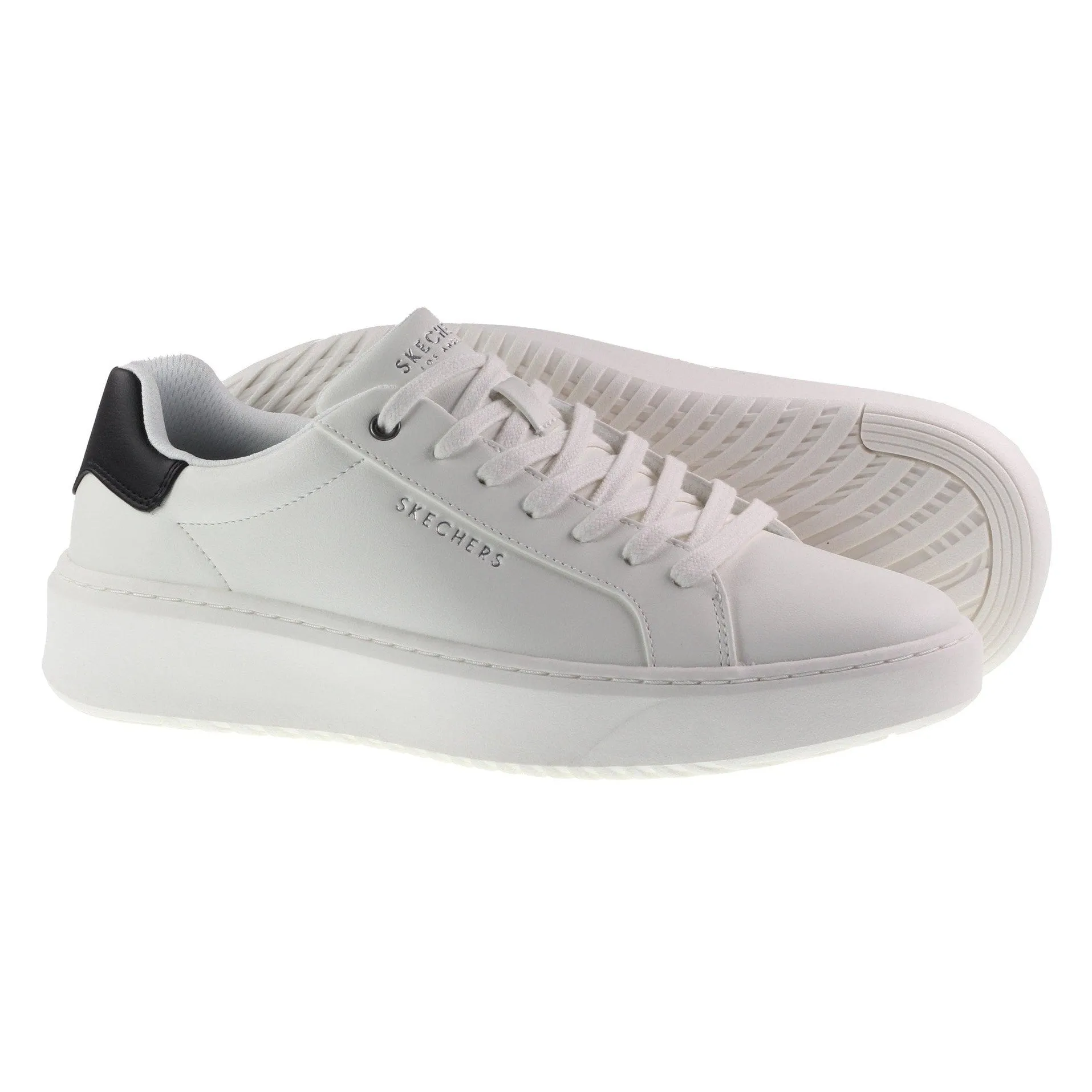 Skechers Trainers Mens Court Break White