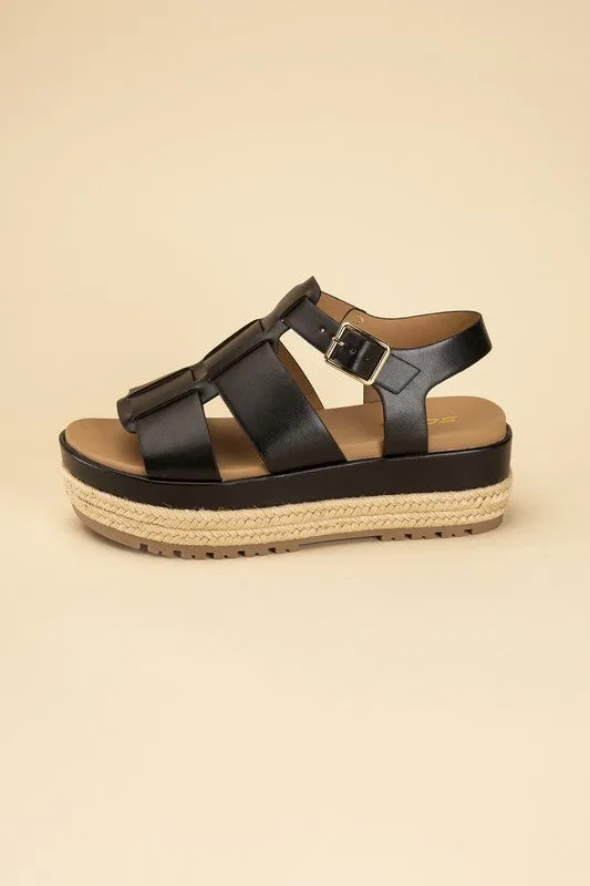 SODA MCLEAN Espadrille Gladiator Sandals