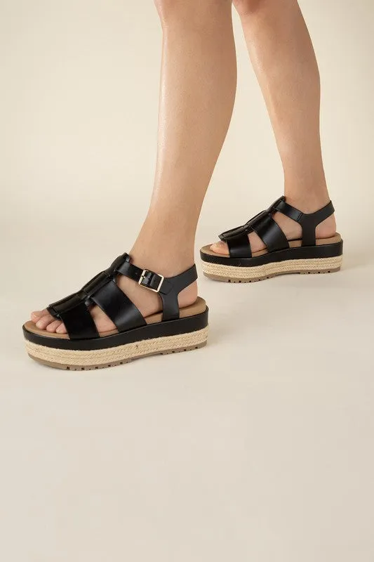 SODA MCLEAN Espadrille Gladiator Sandals