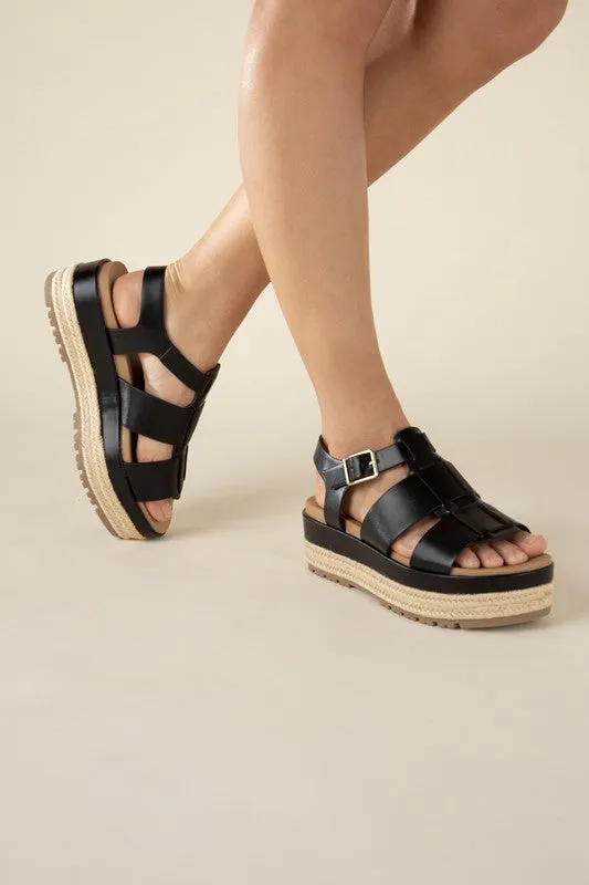 SODA MCLEAN Espadrille Gladiator Sandals