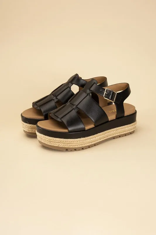 SODA MCLEAN Espadrille Gladiator Sandals