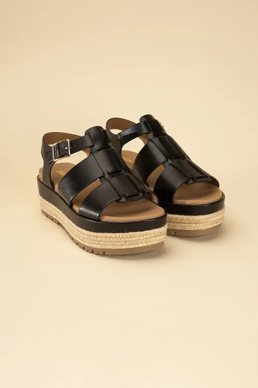 SODA MCLEAN Espadrille Gladiator Sandals