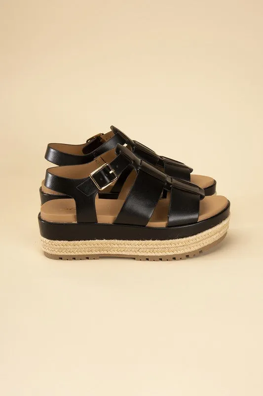 SODA MCLEAN Espadrille Gladiator Sandals
