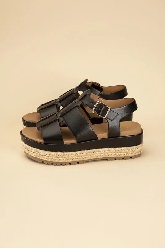 SODA MCLEAN Espadrille Gladiator Sandals