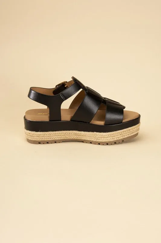 SODA MCLEAN Espadrille Gladiator Sandals
