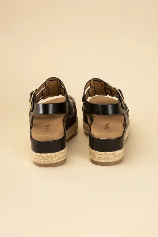 SODA MCLEAN Espadrille Gladiator Sandals