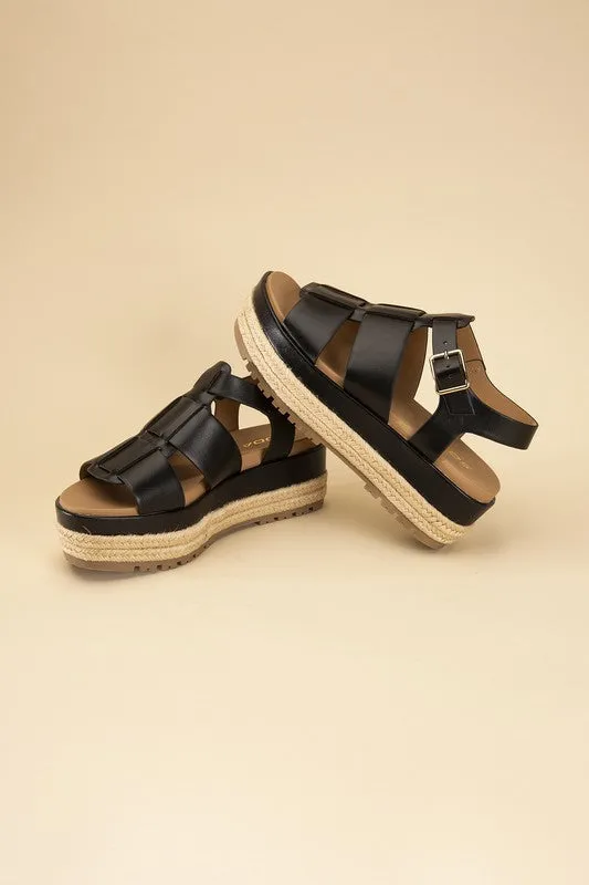 SODA MCLEAN Espadrille Gladiator Sandals