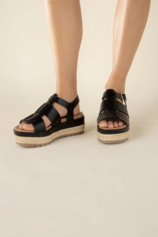 SODA MCLEAN Espadrille Gladiator Sandals
