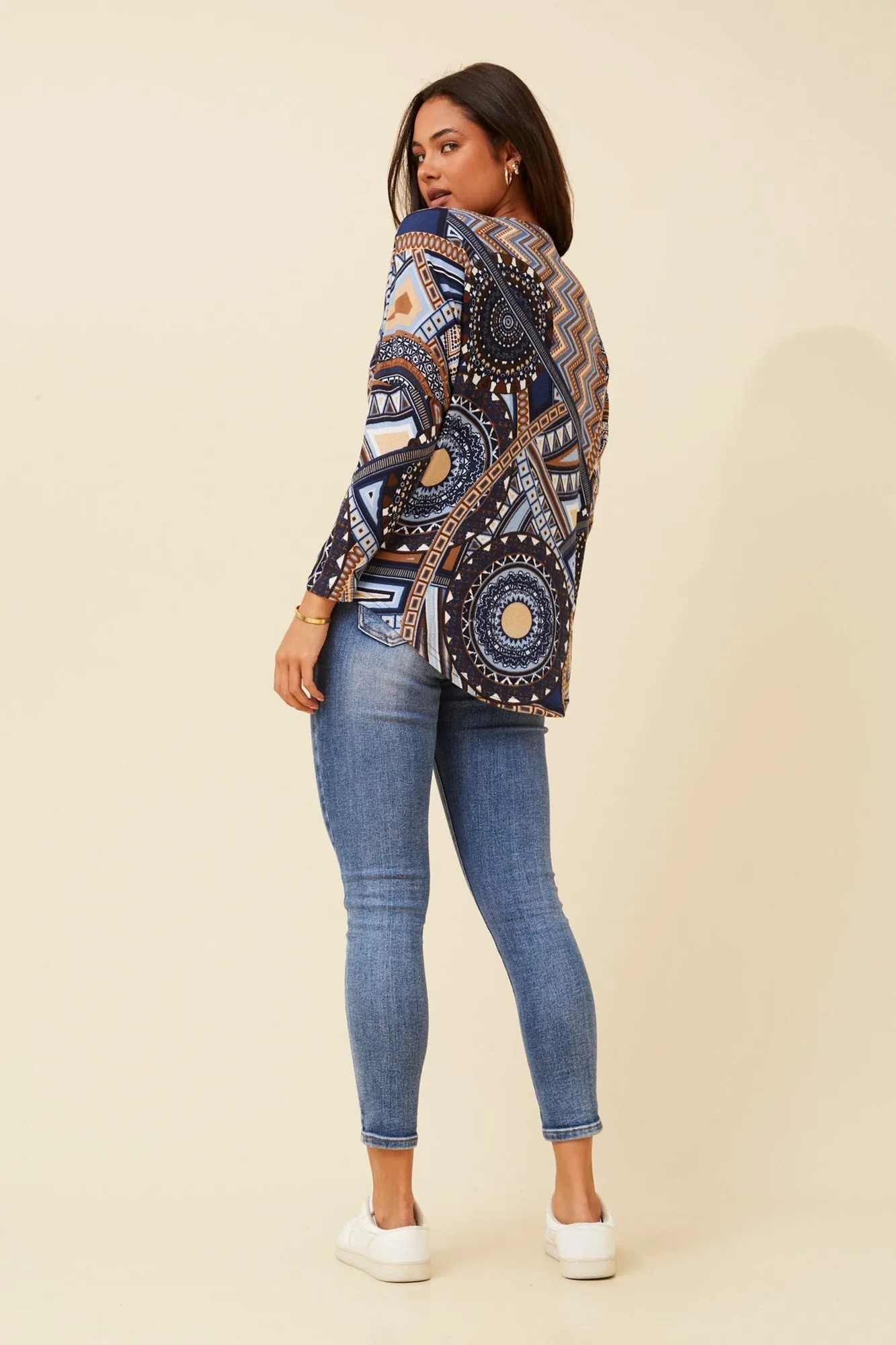 SUVI ABSTRACT PRINT TOP