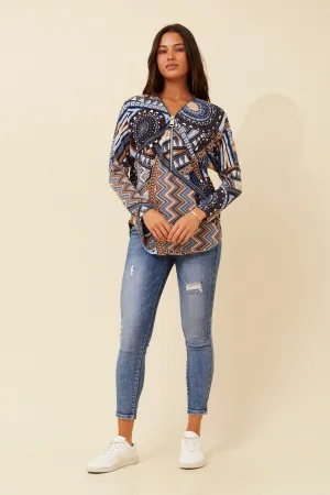 SUVI ABSTRACT PRINT TOP