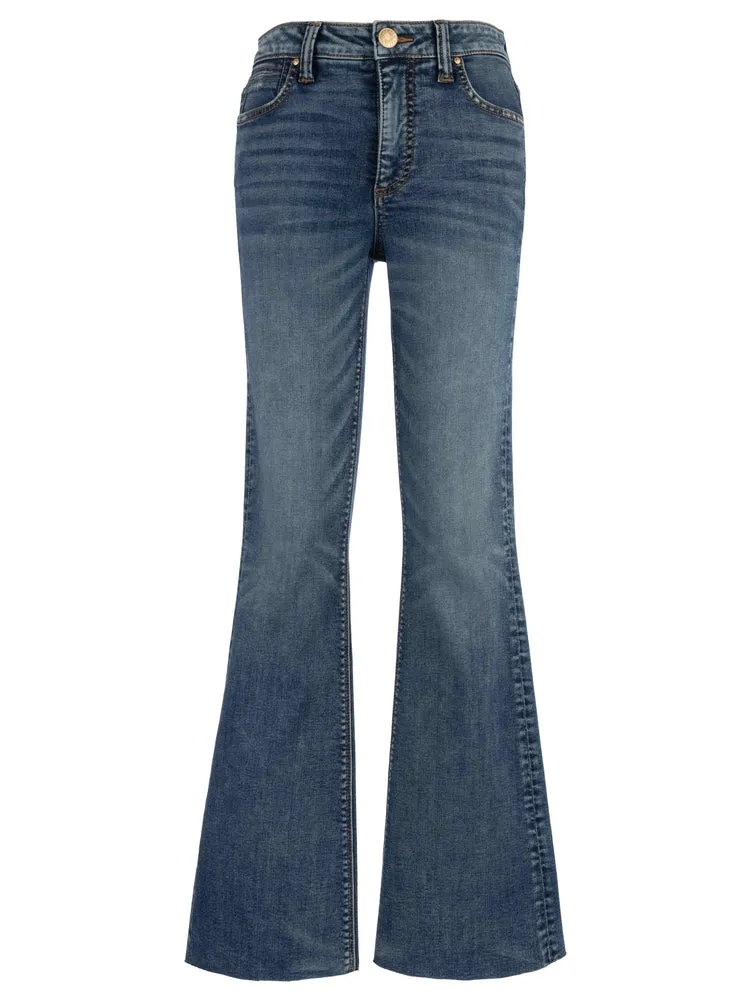 The Stella FabAb High Rise Flare Jeans - Debonairly Wash