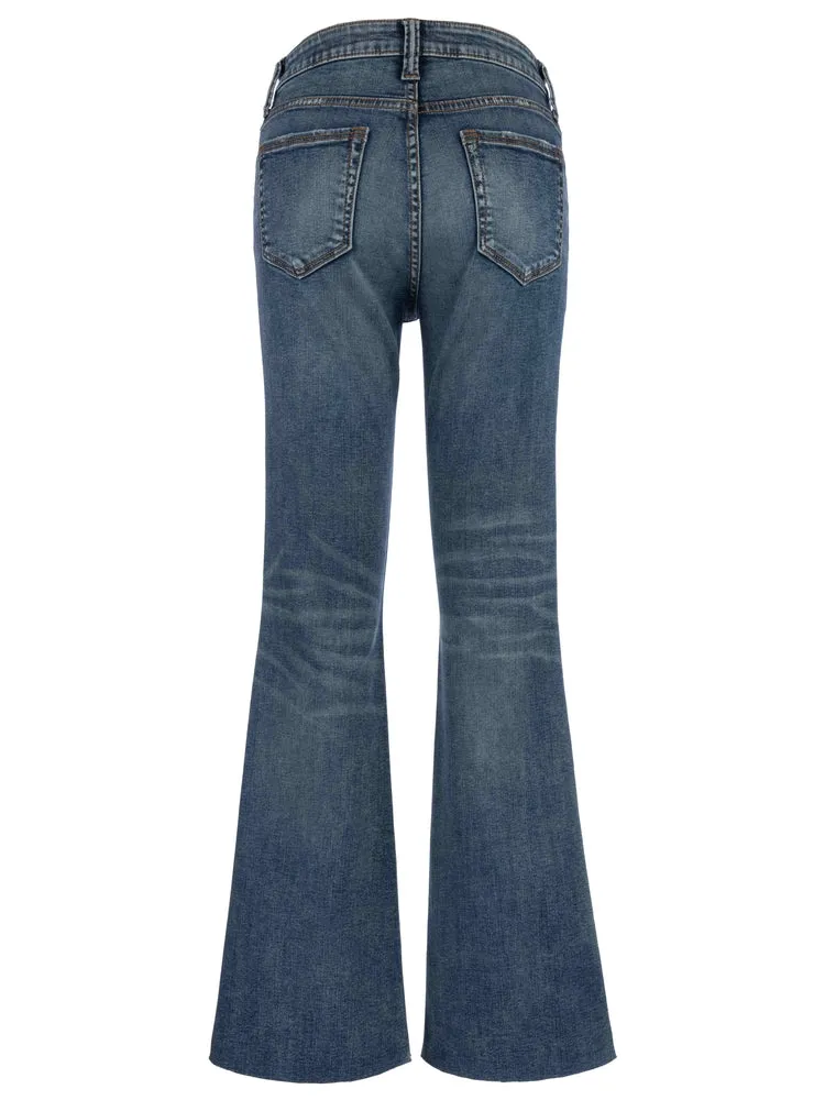 The Stella FabAb High Rise Flare Jeans - Debonairly Wash