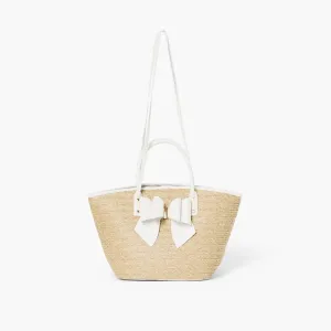 Veronica Polka Straw Tote
