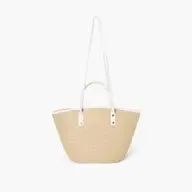 Veronica Polka Straw Tote