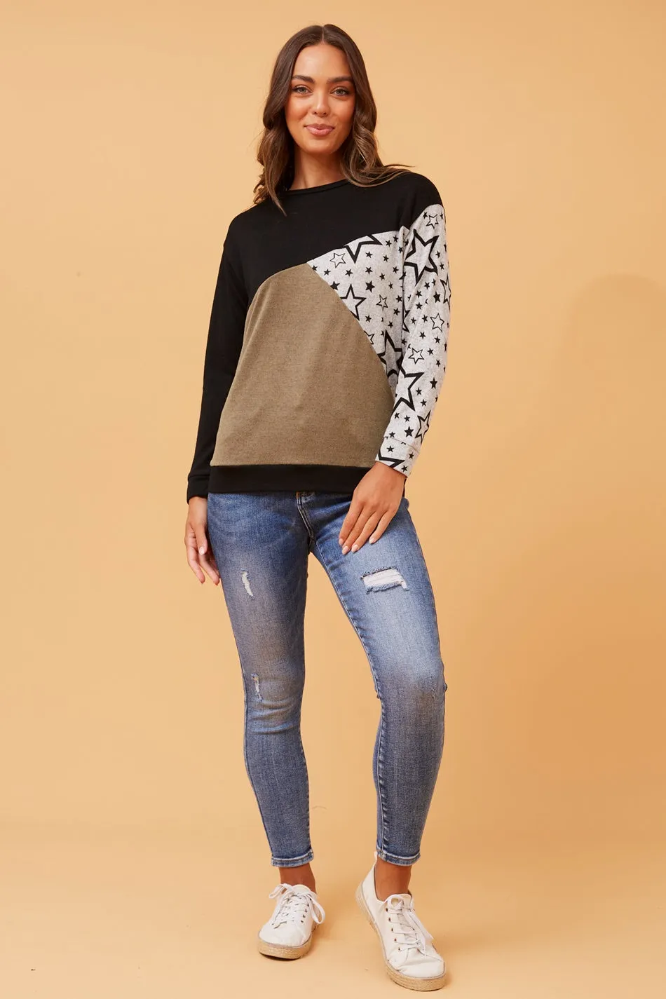VESNA STAR PRINT TOP