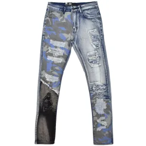 WAIMEA CAMO BLEACH SKINNY JEANS