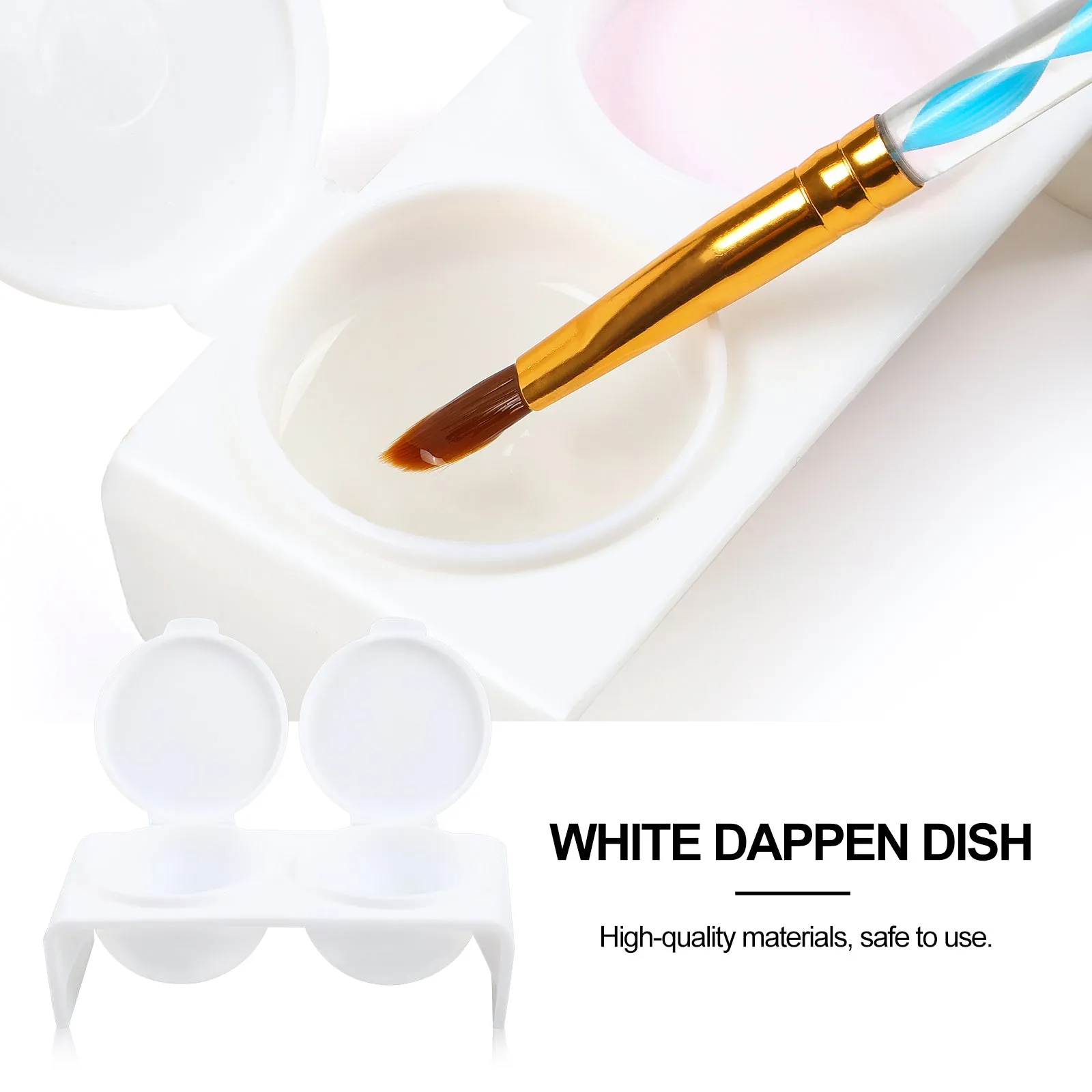 White Nail Dappen Dish