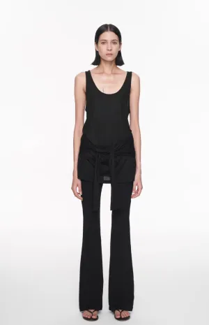 Women's Minimalist Tie-Front Tank Top