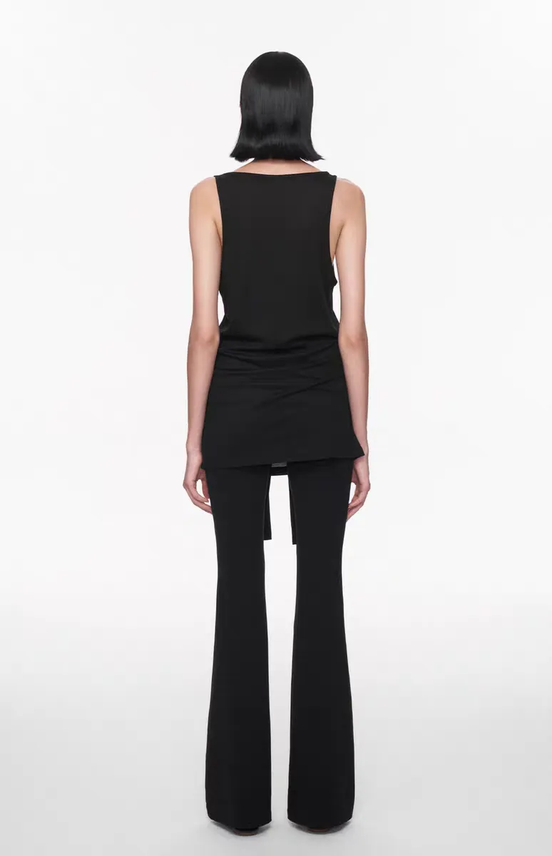 Women's Minimalist Tie-Front Tank Top