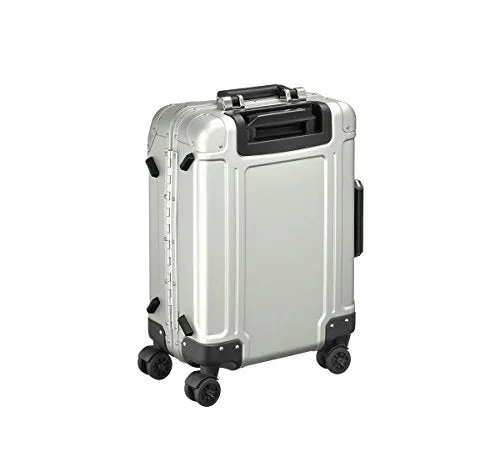 Zero Halliburton Geo Aluminum 2.0 Carry On 4-Wheel Spinner Silver